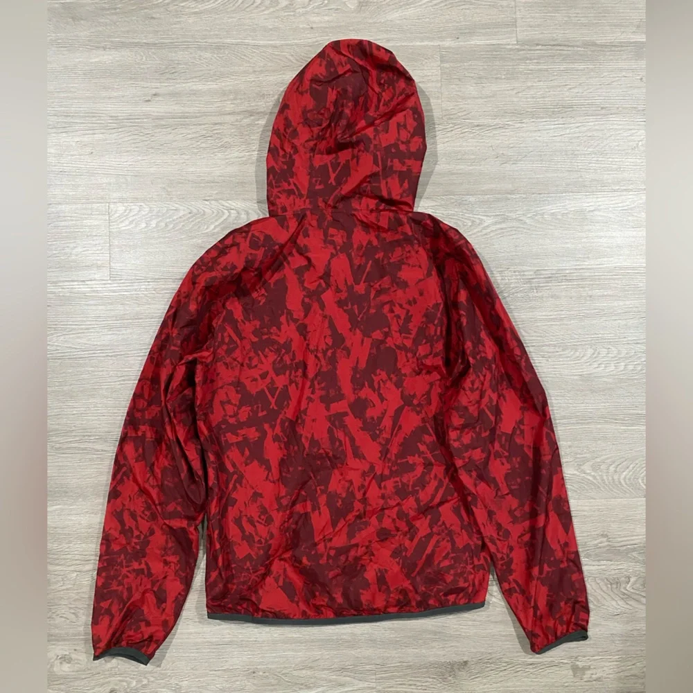 Men's‎ Red The North Face Mountain Athletics Hooded Windbreaker Geometric Jacket